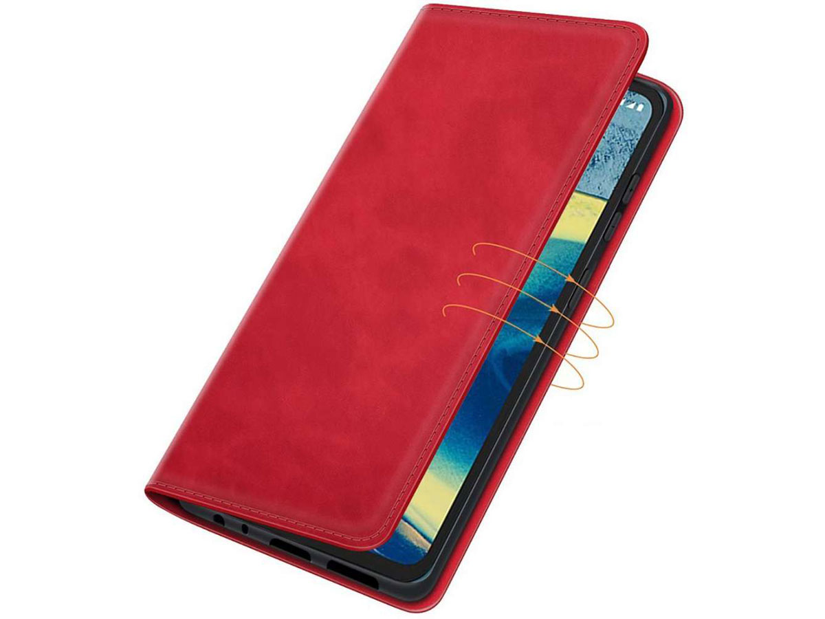 Just in Case Magnetic BookCase Rood - Nokia XR20 hoesje