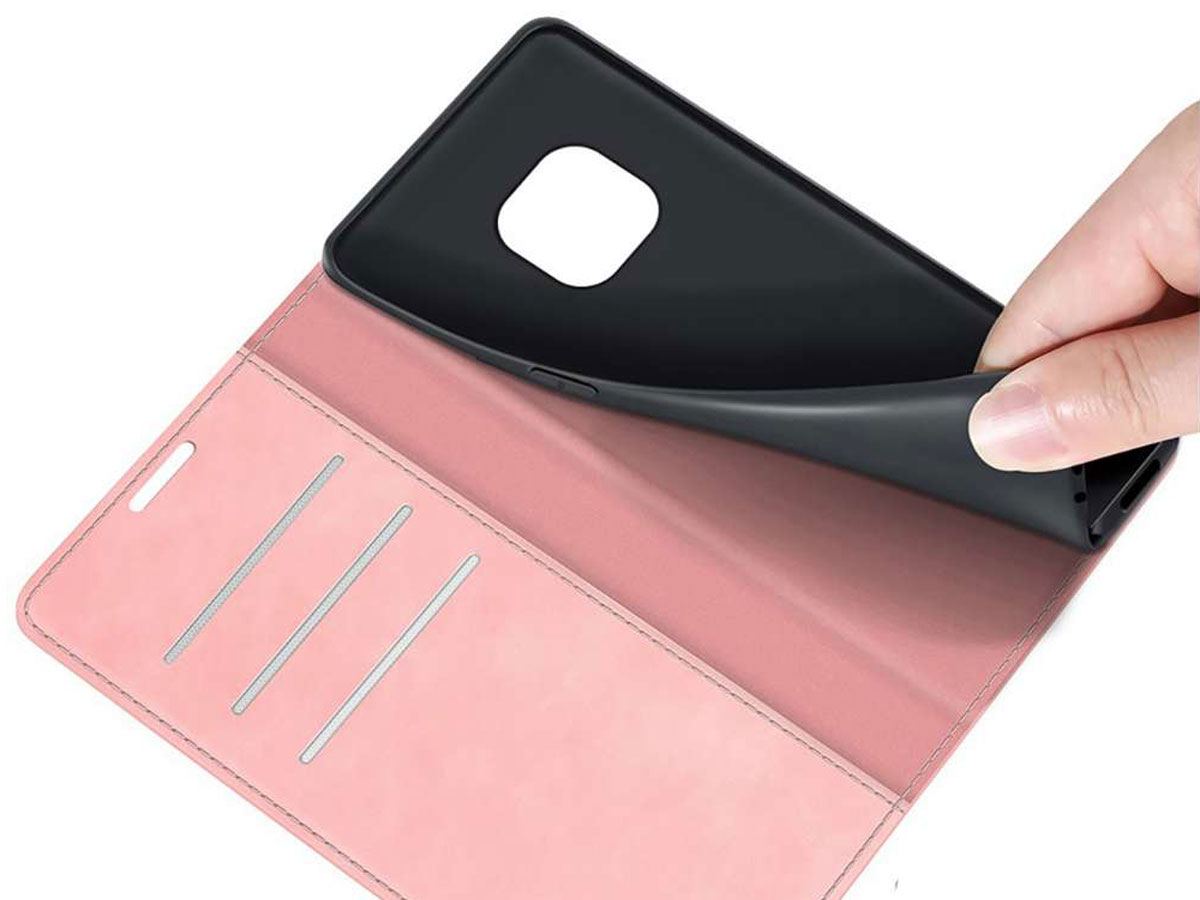 Just in Case Magnetic BookCase Roze - Nokia XR20 hoesje