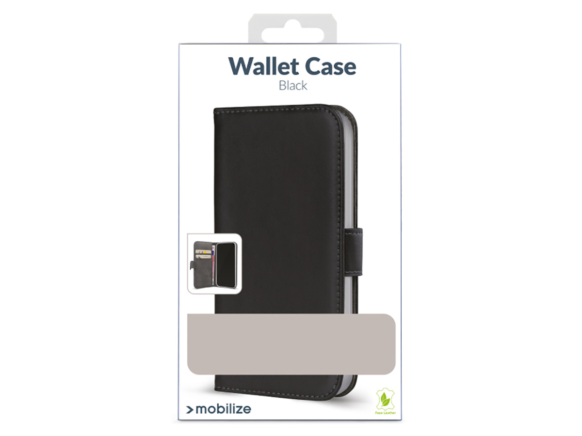 Mobilize Walletbook Zwart - Nokia XR21 hoesje
