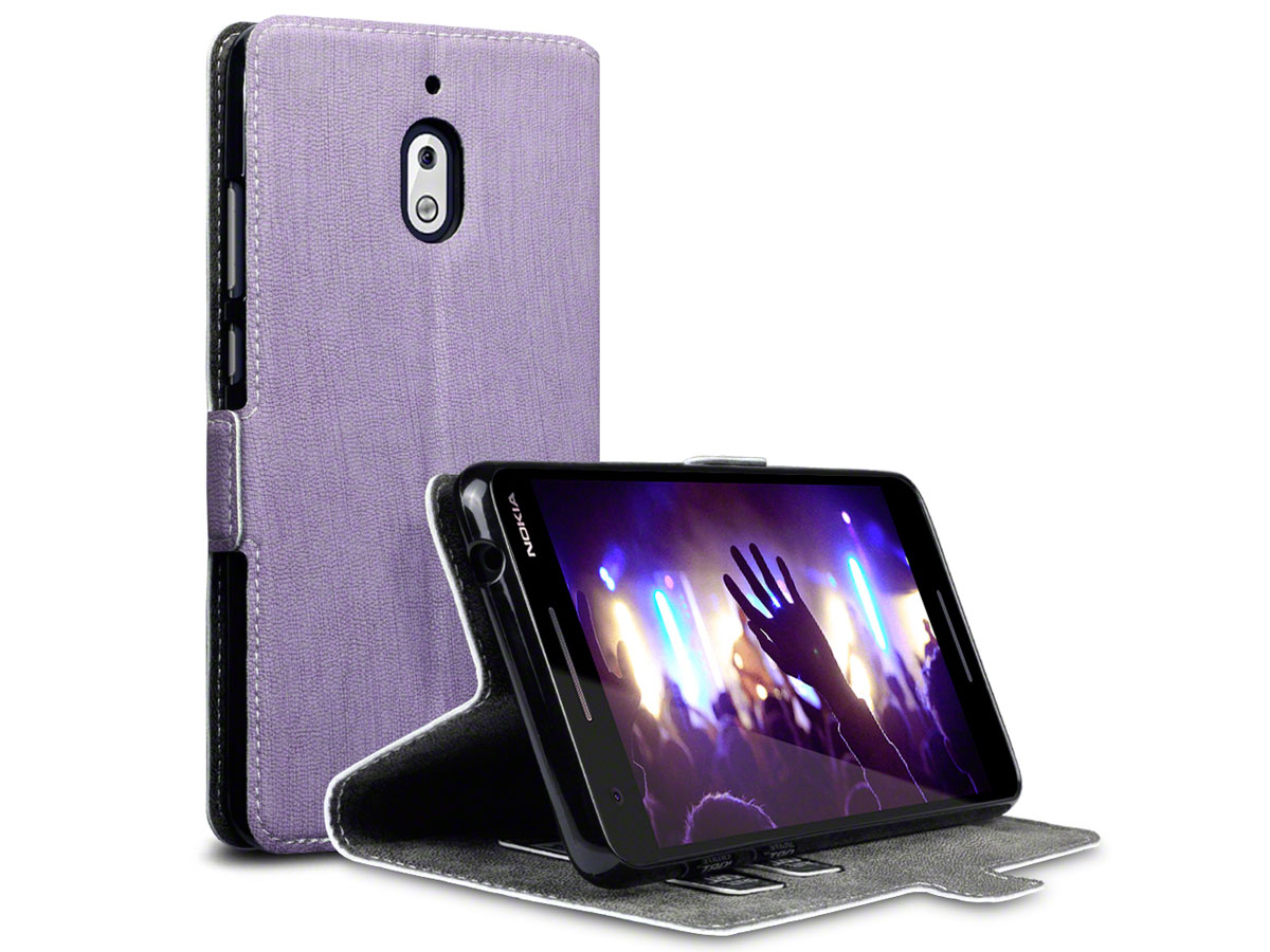 CaseBoutique SlimFit Bookcase Paars - Nokia 2.1 hoesje