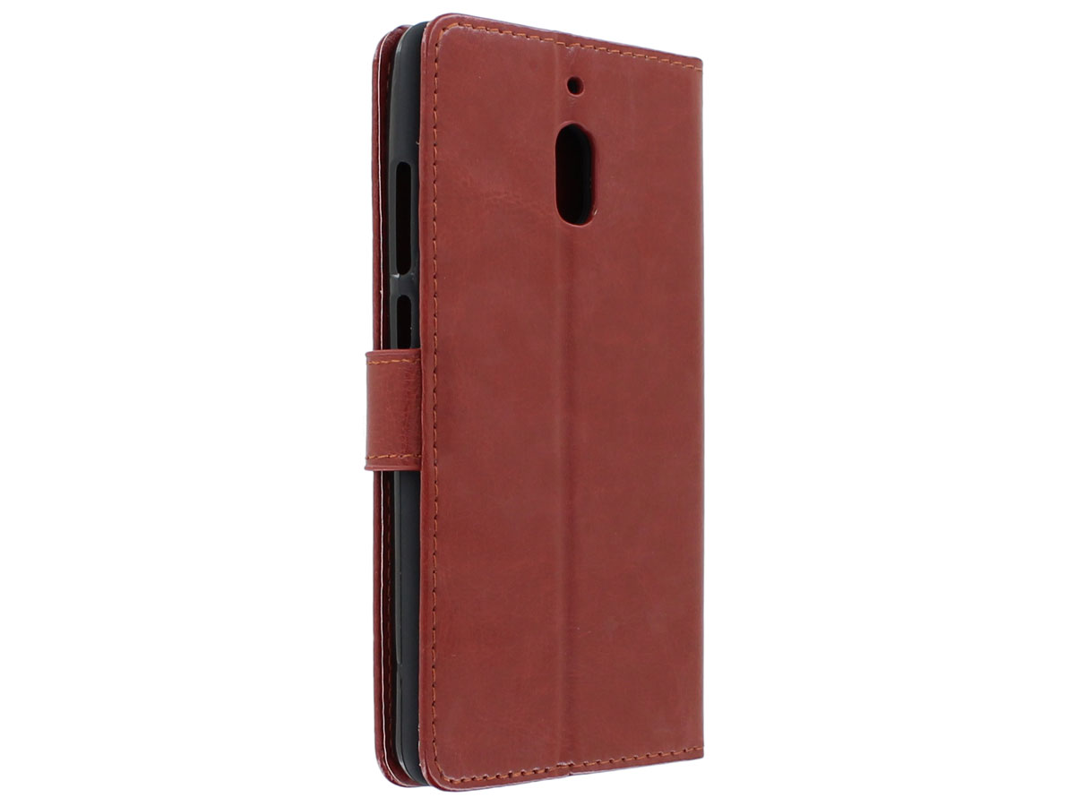 Bookcase Wallet Bruin - Nokia 2.1 hoesje