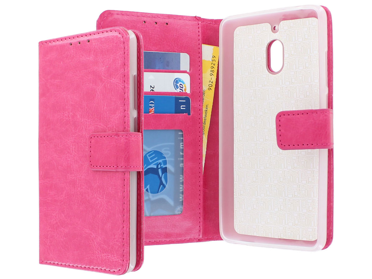 Bookcase Wallet Roze - Nokia 2.1 hoesje