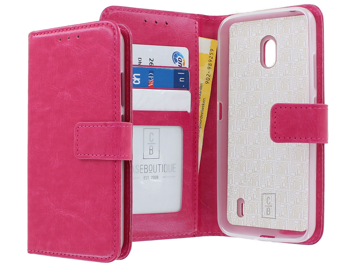 Book Case Wallet Mapje Roze - Nokia 2.2 hoesje