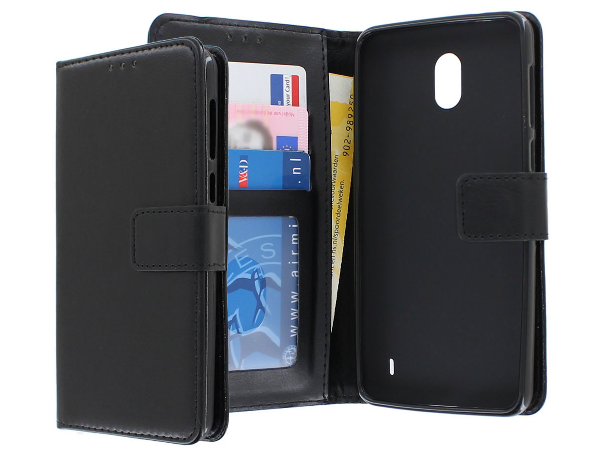 Bookcase Wallet Zwart - Nokia 2 hoesje