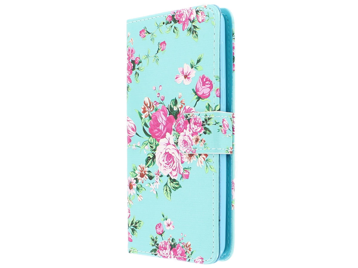 Flower Bookcase Wallet - Nokia 2 hoesje