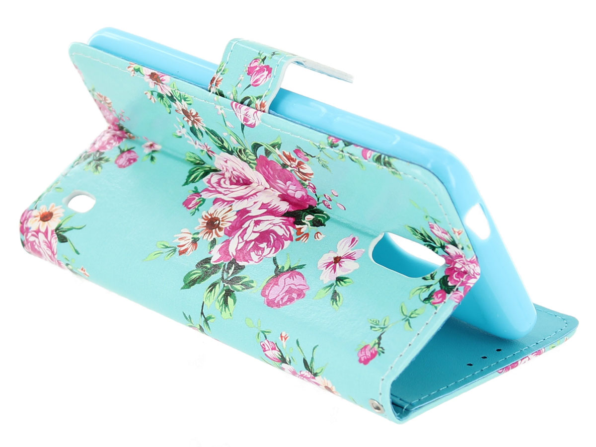 Flower Bookcase Wallet - Nokia 2 hoesje