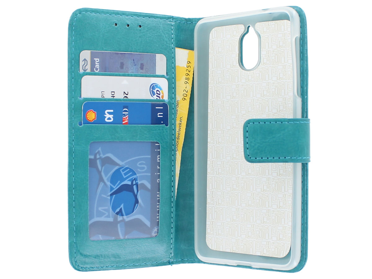 Bookcase Wallet Turquoise - Nokia 3.1 hoesje