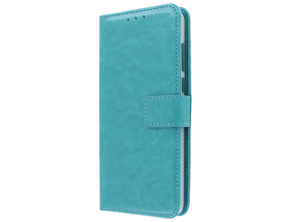 Book Case Mapje Turquoise - Nokia 3.1 Plus hoesje