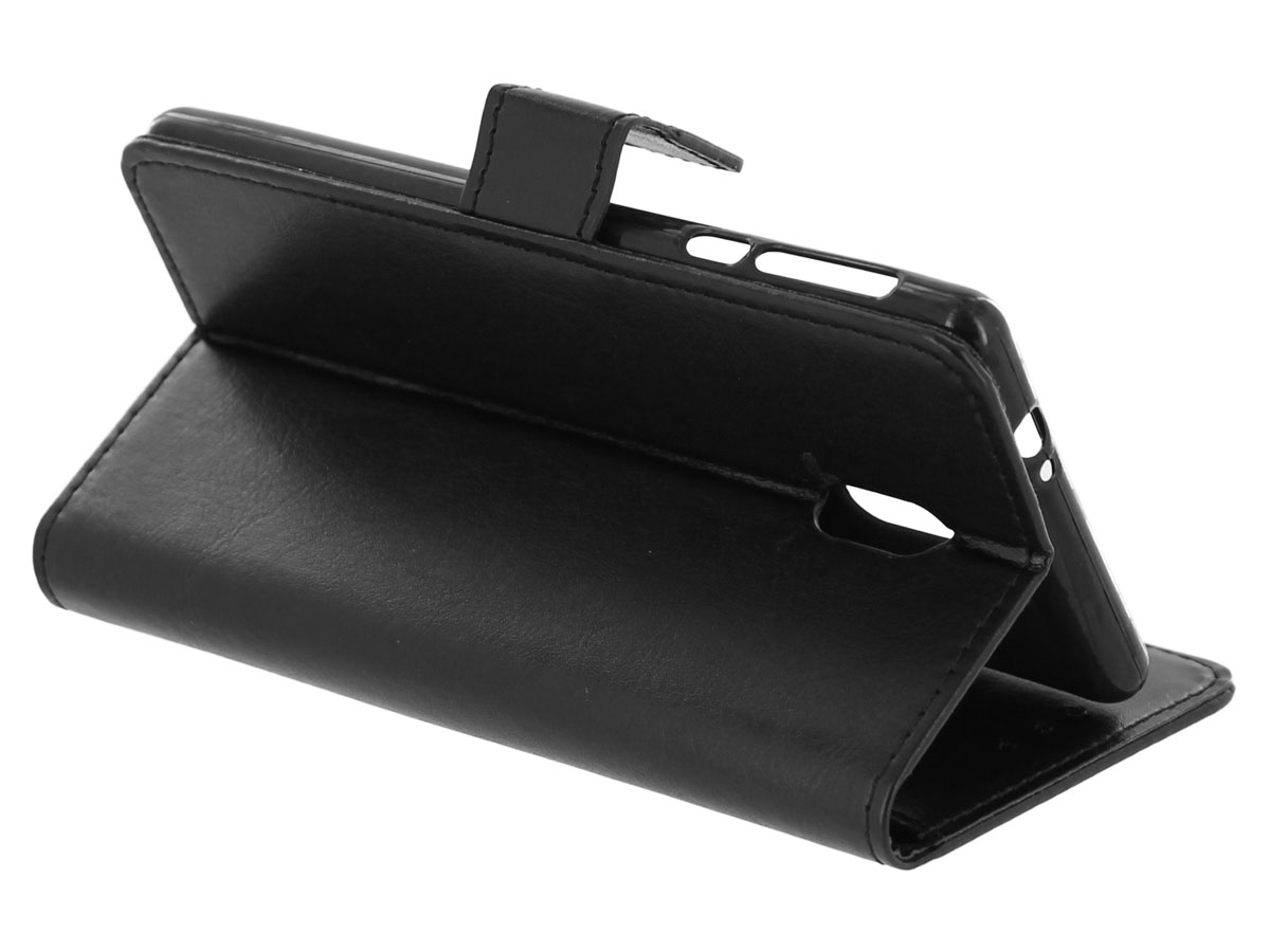 Wallet Bookcase Zwart - Nokia 3 hoesje