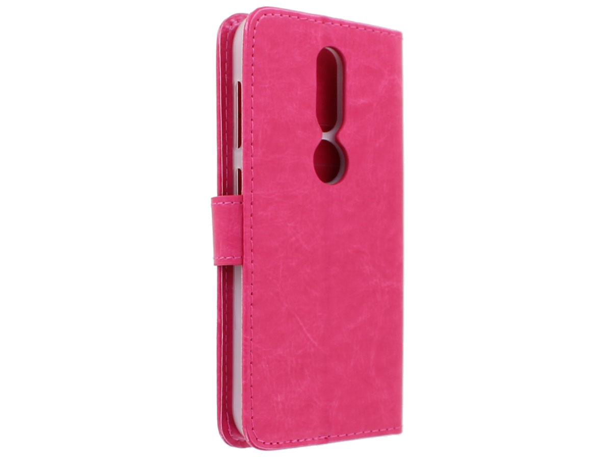 Book Case Wallet Mapje Roze - Nokia 4.2 hoesje