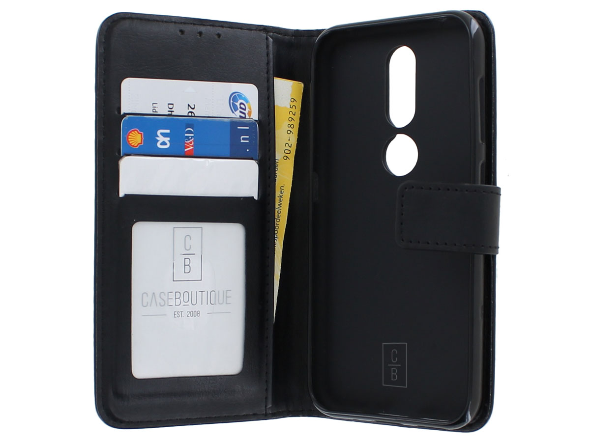Book Case Wallet Mapje Zwart - Nokia 4.2 hoesje