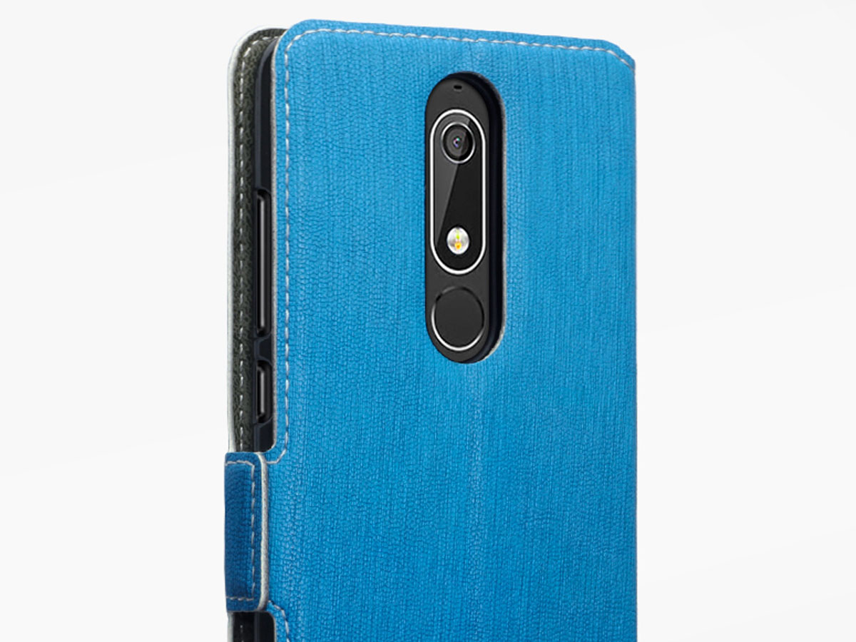 CaseBoutique SlimFit Bookcase Blauw - Nokia 5.1 hoesje