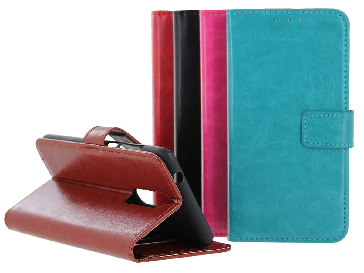 Bookcase Wallet Zwart - Nokia 5.1 hoesje