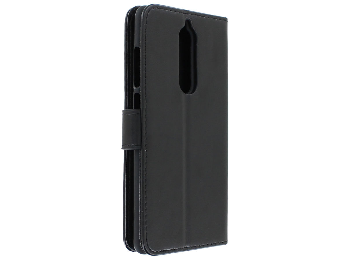 Bookcase Wallet Zwart - Nokia 5.1 hoesje