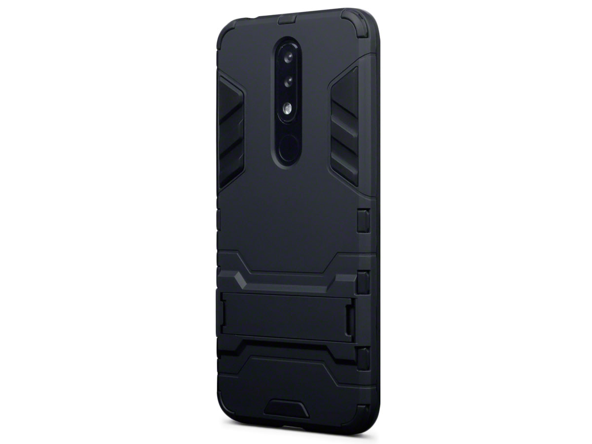 CaseBoutique Rugged Stand Case - Nokia 5.1 Plus Hoesje