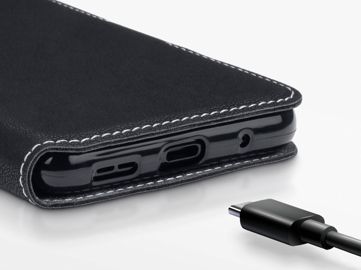 CaseBoutique Slim Wallet Case Zwart - Nokia 5.1 Plus hoesje