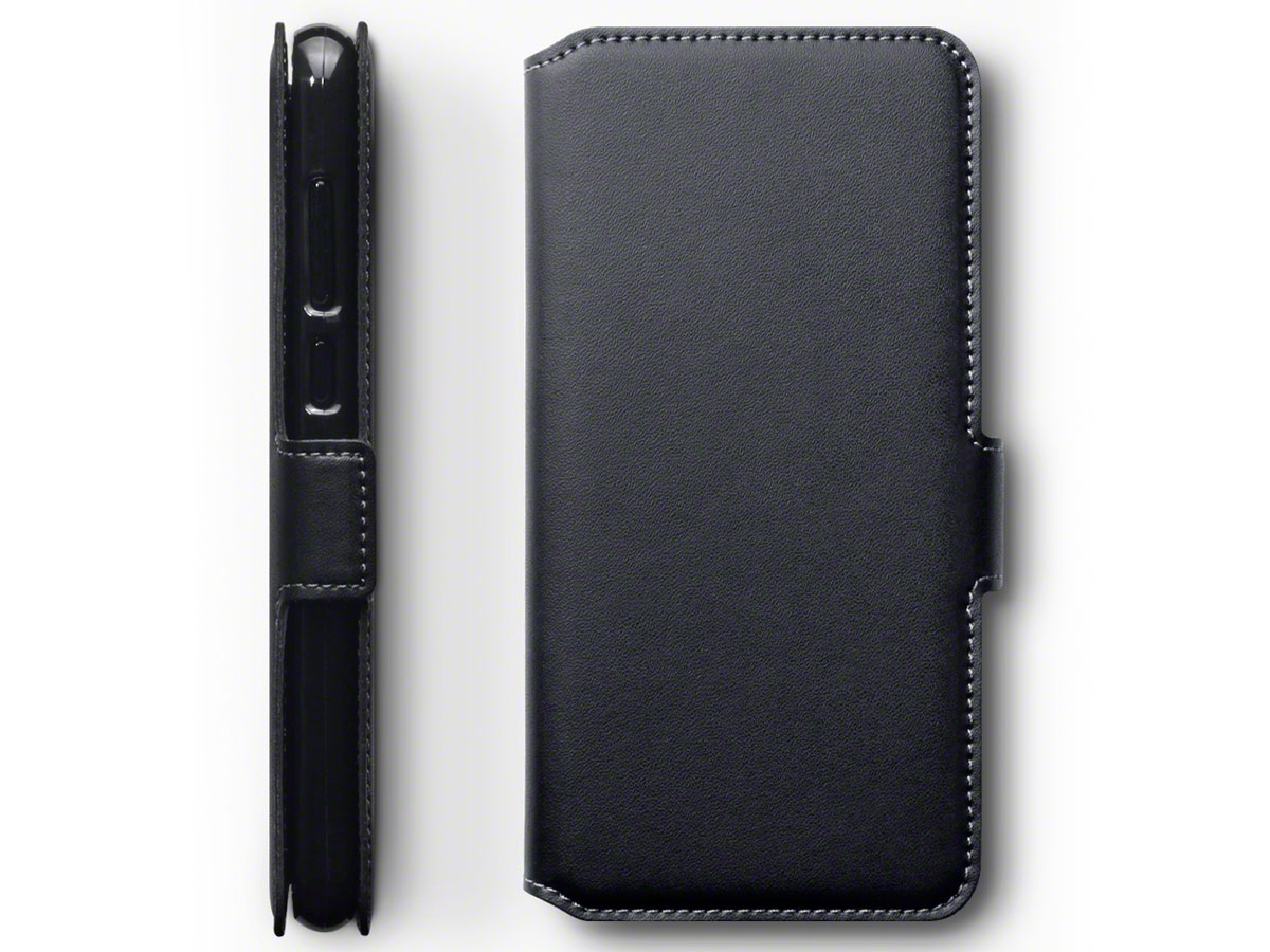 CaseBoutique Leather Folio Zwart - Nokia 5.1 Plus hoesje