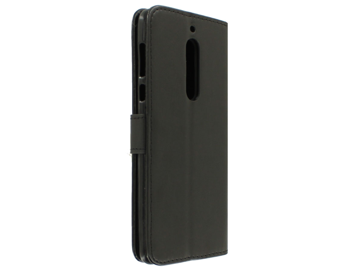 Wallet Bookcase Zwart - Nokia 5 hoesje