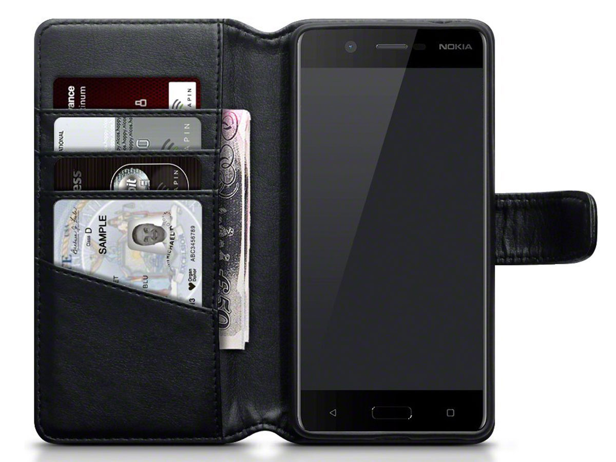 CaseBoutique Leather Bookcase - Leren Nokia 5 Hoesje