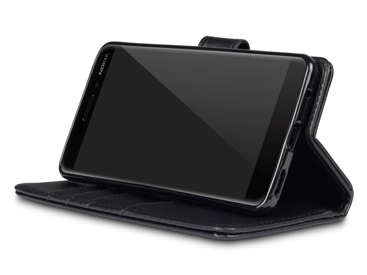 CaseBoutique Leather Case Zwart - Nokia 6.1 2018 Hoesje