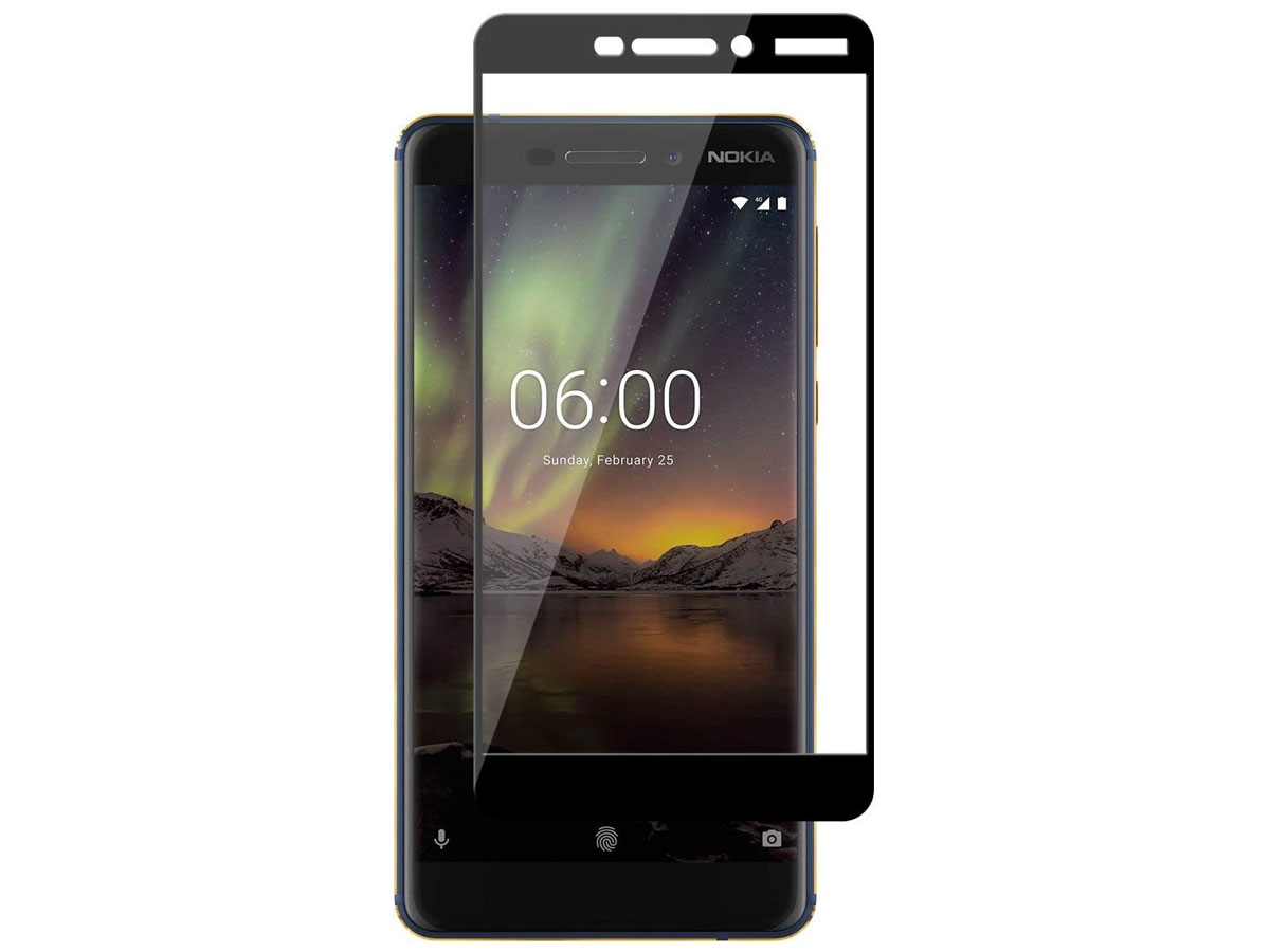 Nokia 6.1 2018 Screen Protector - Curved Tempered Glass