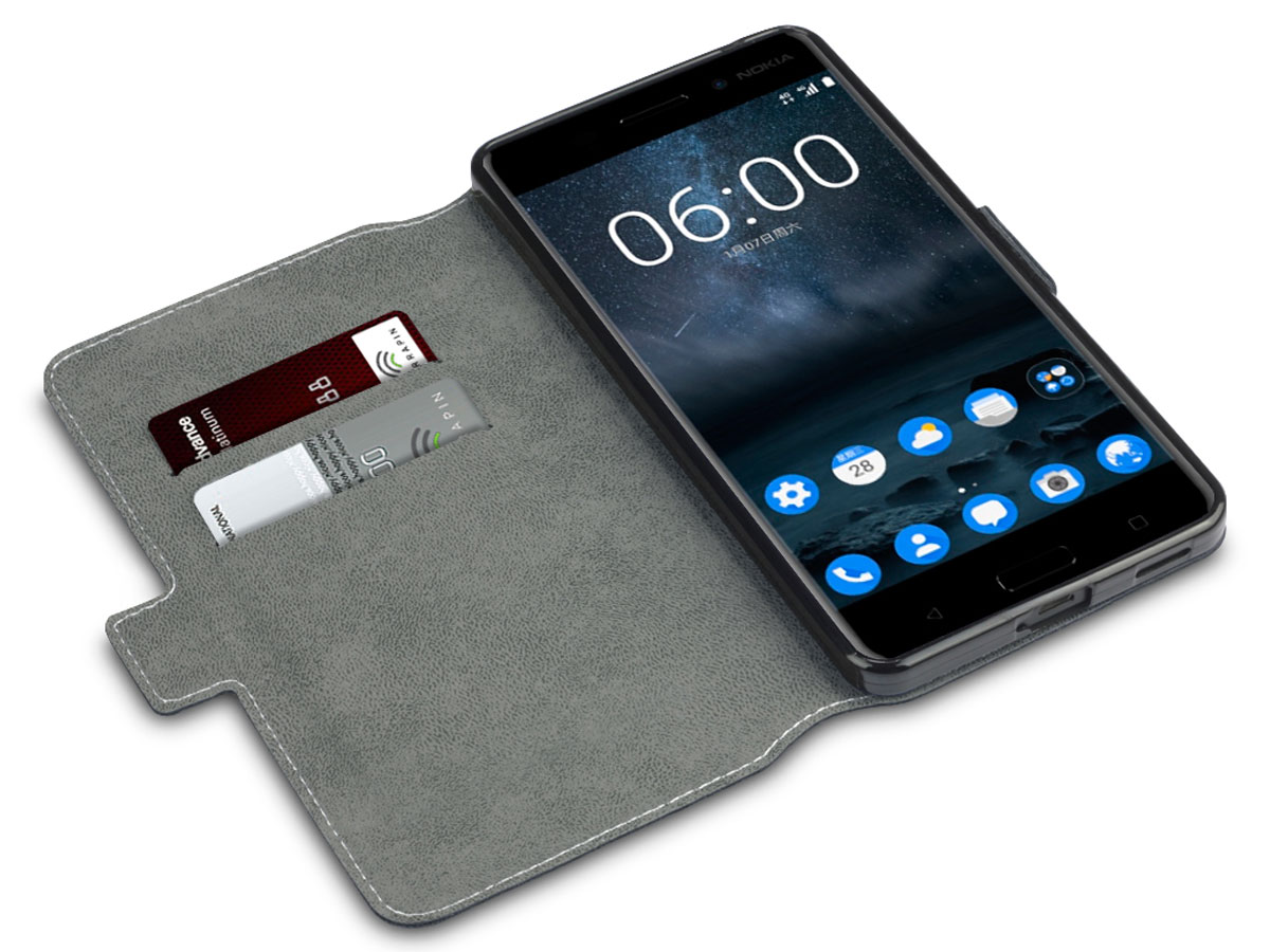 Covert Slim Bookcase Flipcase - Nokia 6 hoesje