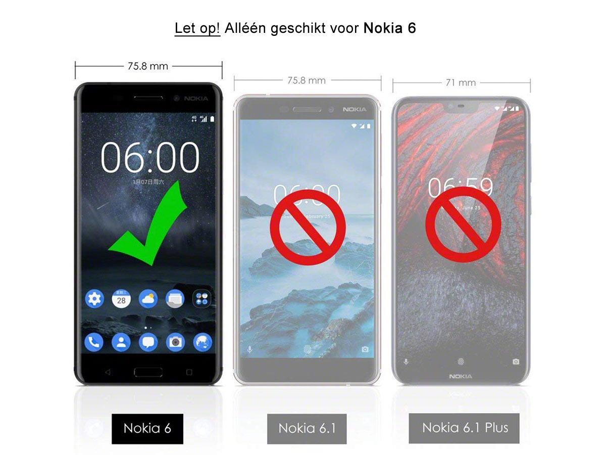 Transparant Nokia 6 hoesje - TPU Skin Crystal Case