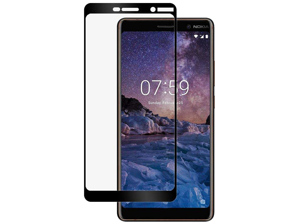 Nokia 7 Plus Screen Protector - Curved Tempered Glass