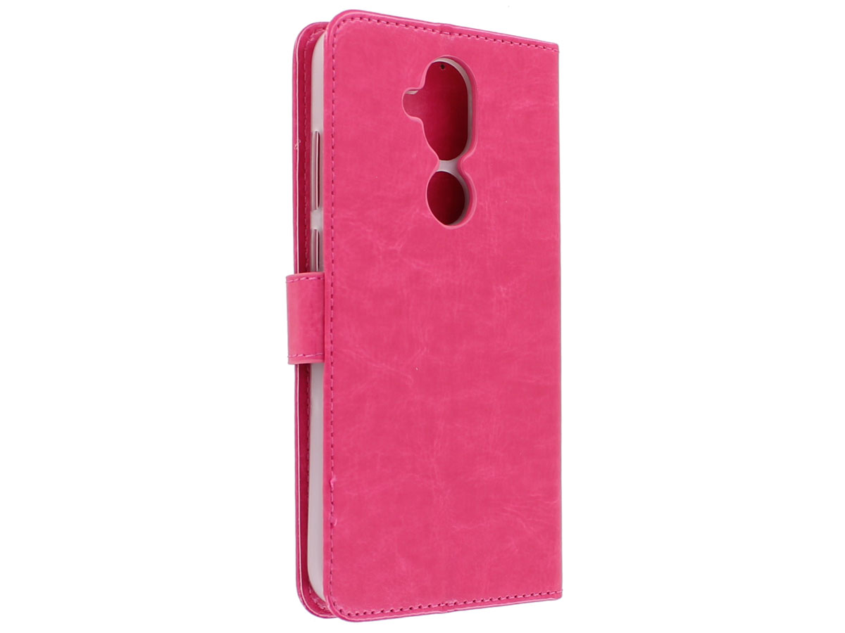 Bookcase Wallet Mapje Roze - Nokia 8.1 hoesje