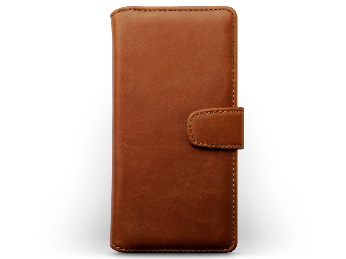 CaseBoutique Bookcase Cognac Leer - Nokia 8 Hoesje