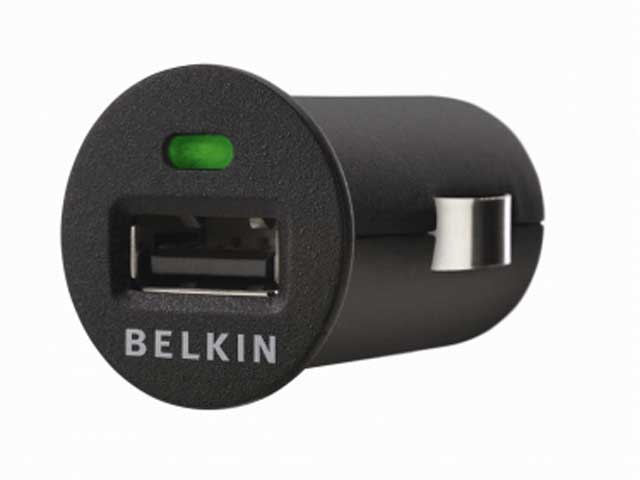 Belkin Micro 12V USB Autolader met USB Aansluiting