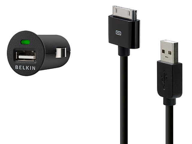 Belkin Micro 12V USB Autolader met USB Kabel voor iPod/iPhone/iPad