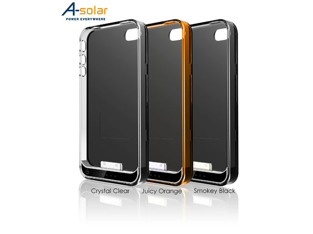 A-Solar Slim Pack 1500mAh Accu Case voor iPhone 4/4S