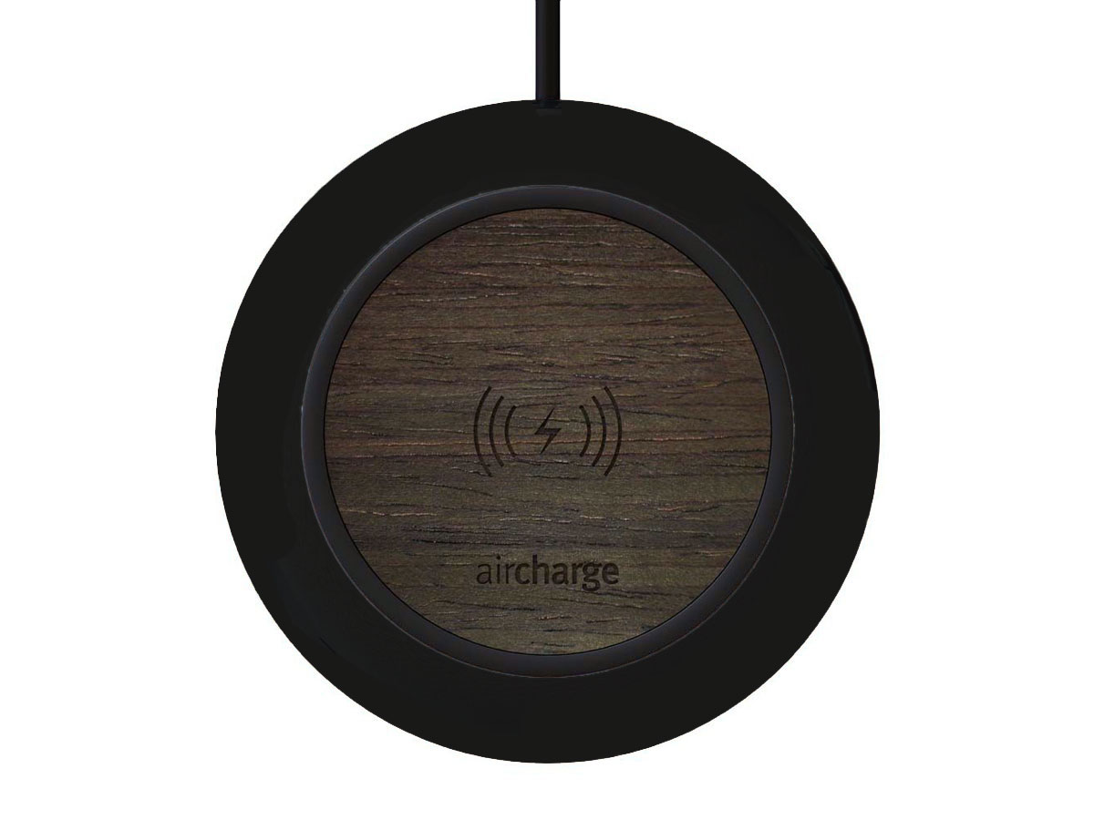 Aircharge Executive Black Ebony - Houten QI Oplader