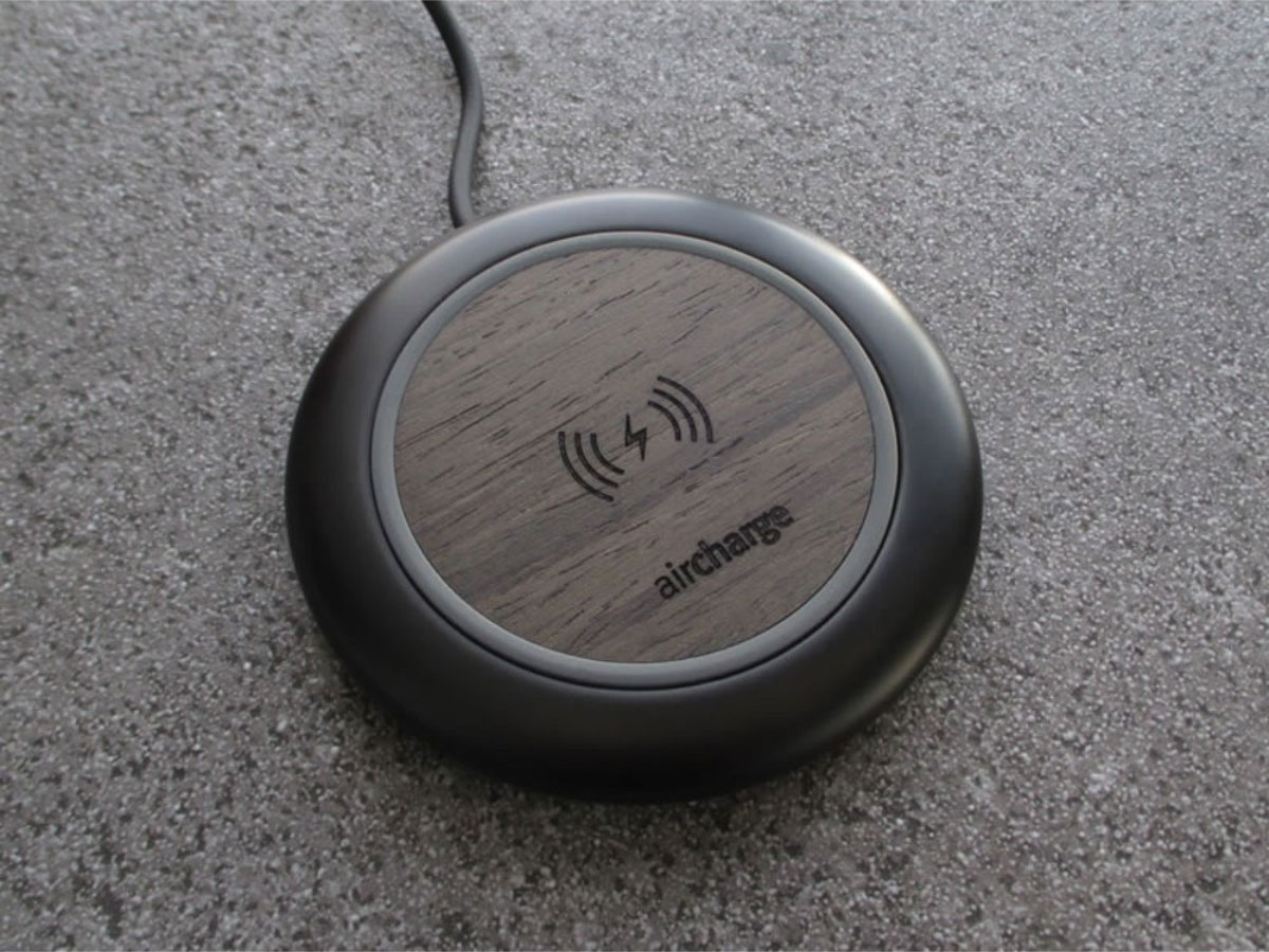 Aircharge Executive Black Ebony - Houten QI Oplader