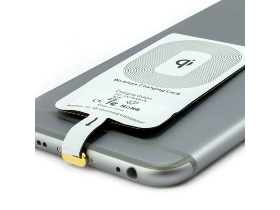 kleding stof Grommen lepel iPhone 6/6S QI adapter - Maakt draadloos opladen mogelijk