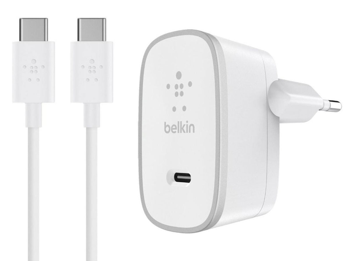 Belkin 15W 3A USB-C Oplader Thuislader met USB-C kabel