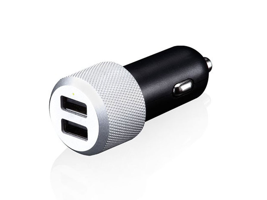 Just Mobile Highway Max Micro-USB - Luxe Duo 12V Autolader (4.2A)