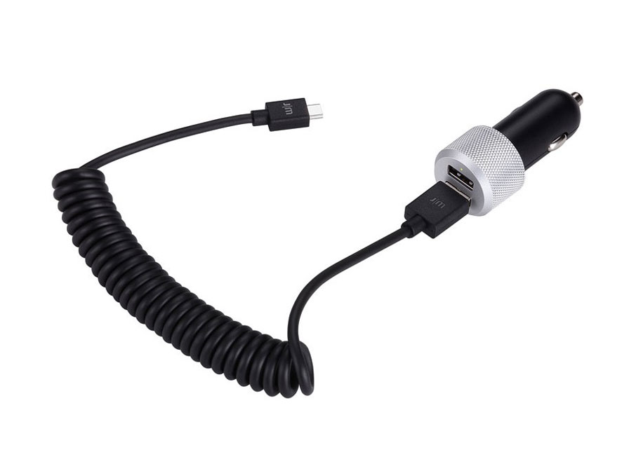 Just Mobile Highway Max Micro-USB - Luxe Duo 12V Autolader (4.2A)