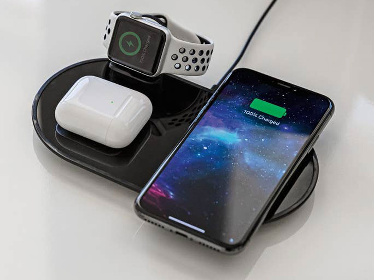 Mophie 3in1 Wireless Charging Pad - Draadloze Oplader voor Apple