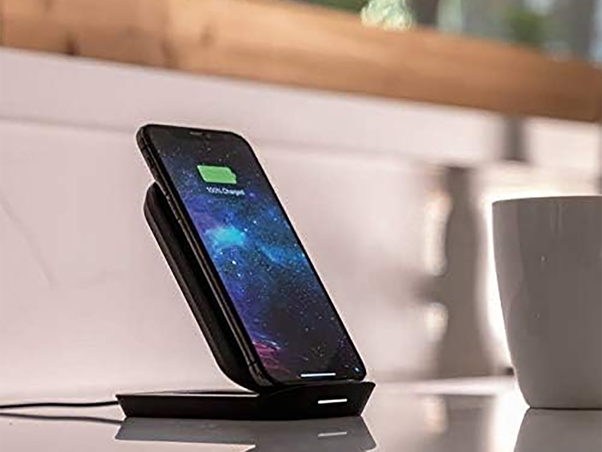 Mophie Wireless Charging Stand Zwart - Draadloze Oplader