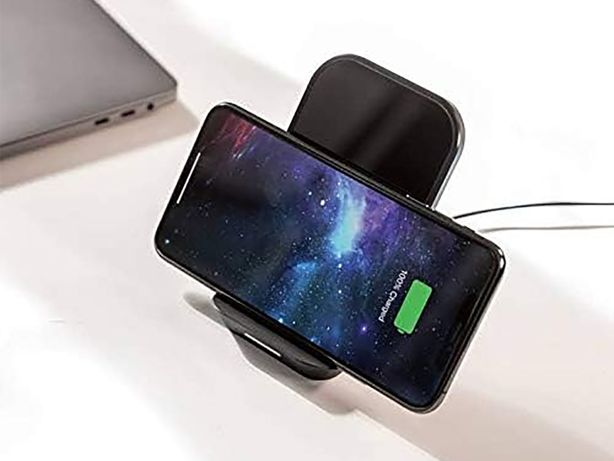 Mophie Wireless Charging Stand Zwart - Draadloze Oplader