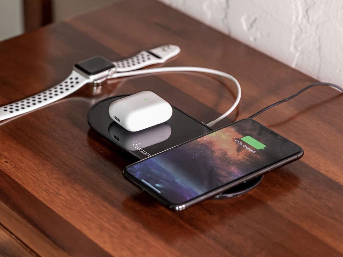 Mophie Dual Wireless Charging Pad - Dubbele Draadloze Oplader