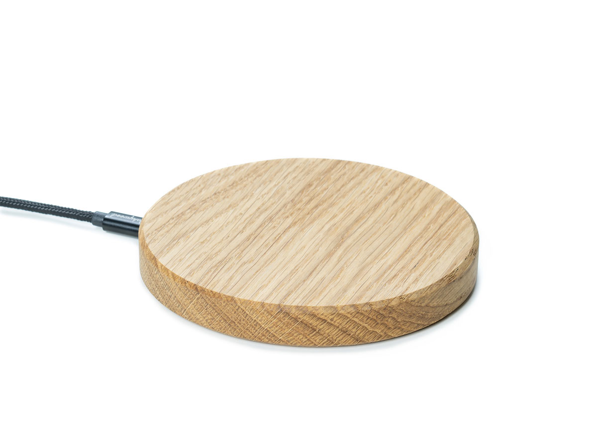 Oakywood Slim Charging Pad Oak - Draadloze Oplader van Hout