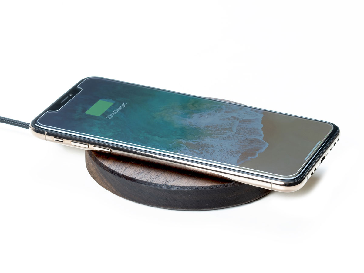 Oakywood Slim Charging Pad Walnut - Draadloze Oplader van Hout