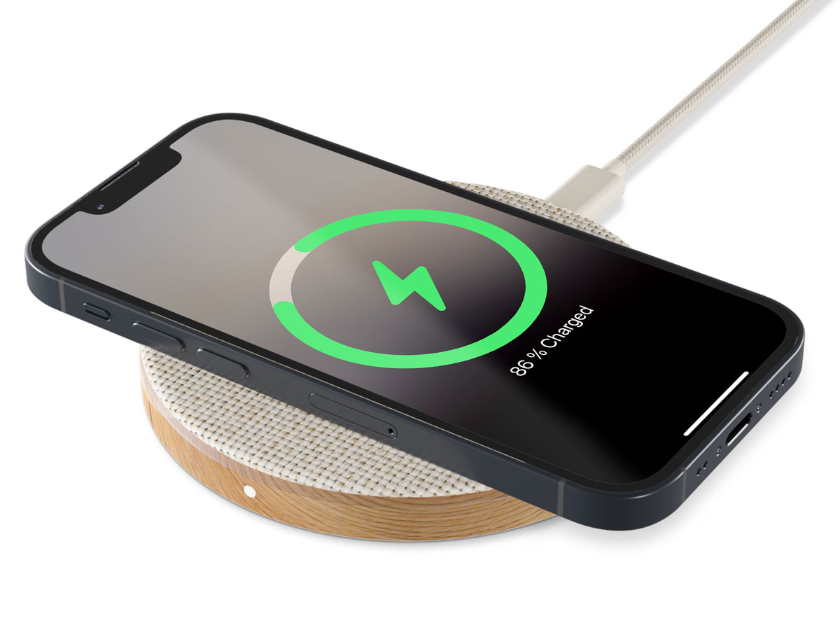 Woodcessories EcoPad Wireless Charger Oak - 15W Draadloze Oplader