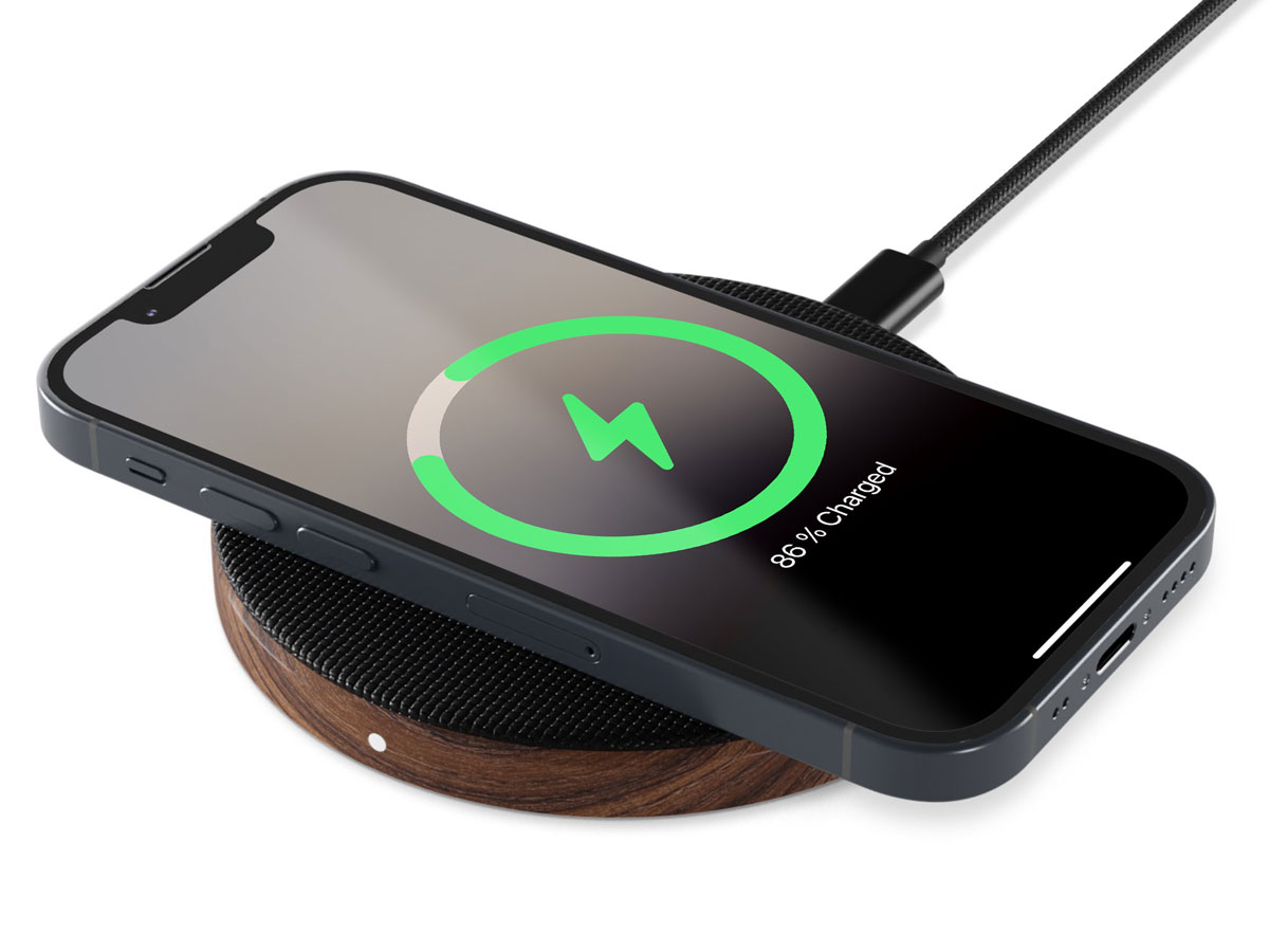 Woodcessories EcoPad Wireless Charger Walnut - 15W Draadloze Oplader