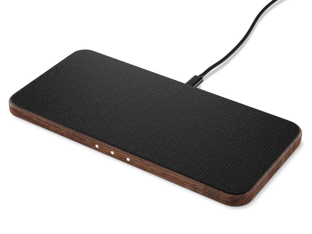 Woodcessories MultiPad Wireless Charger Walnut - 30W 3-in-1 Draadloze Oplader