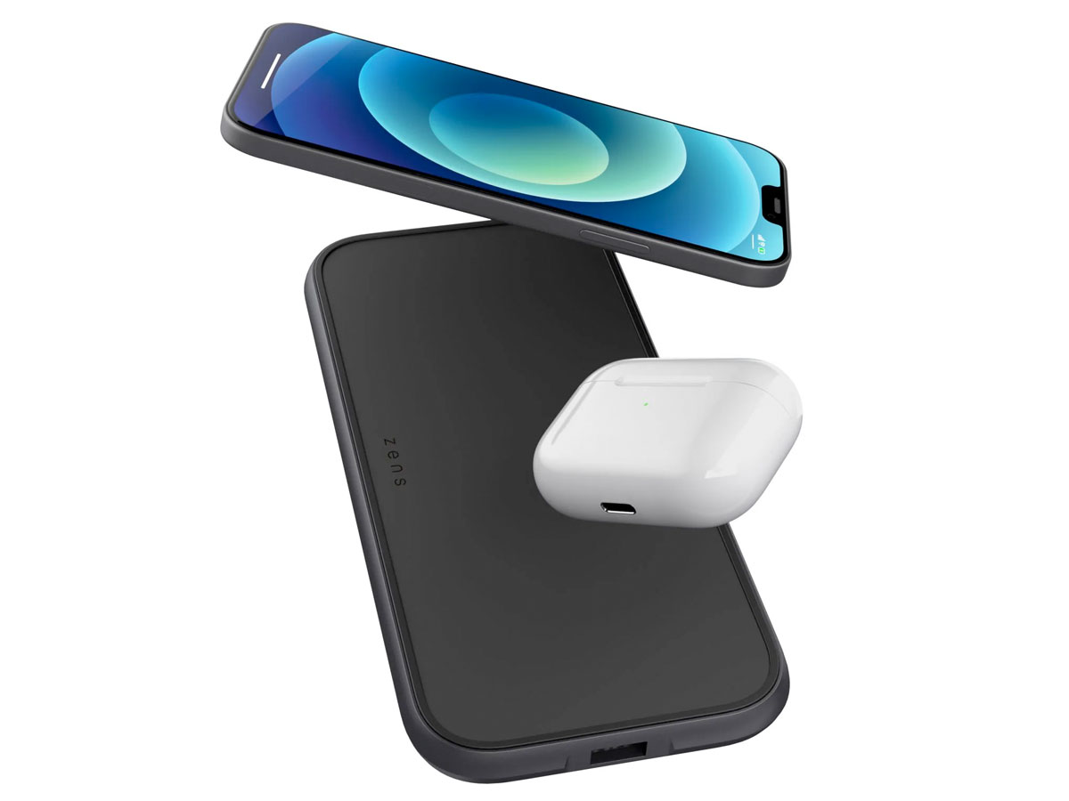 Zens Liberty 5 Coil Aluminium Dual Fast Wireless Charger (2 x 15W)