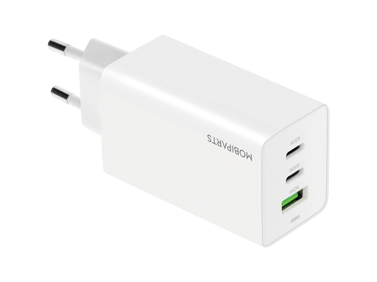 Mobiparts 65W GaN Wall Charger - Oplader met 2 x USB-C/1x USB-A